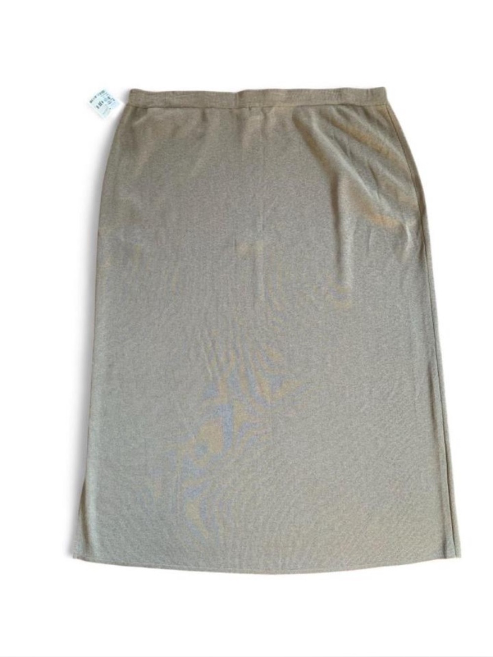 Ming Wang MIDI Pencil Skirt Knitwear in Mushroom Tan Minimalist Capsule NWT XL